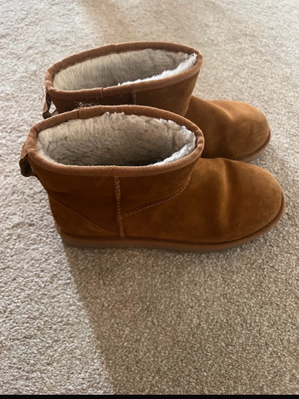 UGG Chestnut Shearling-Lined Boot Interior
